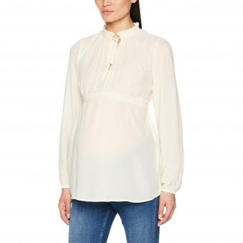 MAMALICIOUS Mlcorsa L/s Woven Top, Camiseta de Tirantes Premamá para Mujer, Beige