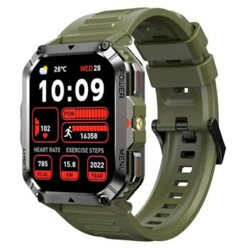 Reloj Inteligente Blackview W70 Pro 2.01 UltraHD, IP68, 900mAh, Linterna LED y Boussole Verde