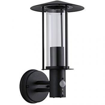Aplique de exterior Paulmann Classic IP44 E27 15W con sensor de movimiento en gris oscuro