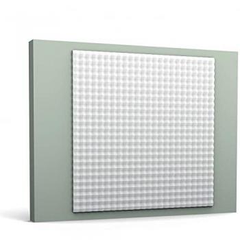 Panel Mural 3D Orac Decor W117 Slope Blanco Diseño Moderno 1 m²