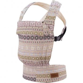 Mochila Portabebés Ergonómica Jyoko Elephant con Estampados en Beige