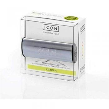 Millefiori Icon Metallo Car Air Freshener - Oxygen (Shiny Case)