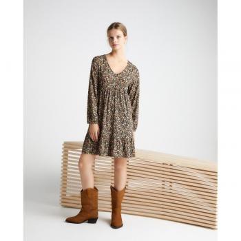 Vestido corto con estampado floral Green Coast