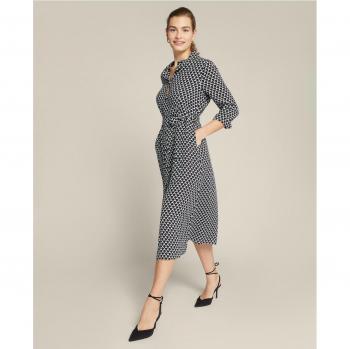 Elena Mirò - Vestido camisero estampado con fajín