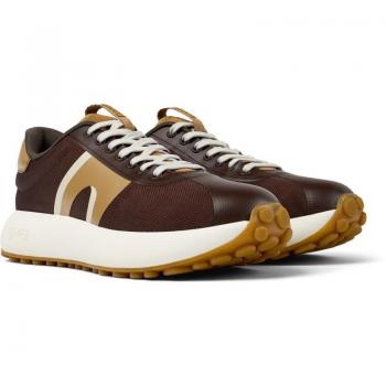 Camper Pelotas Athens - Men's Sneakers - Pure Brown, Size 45, Cotton Fabric