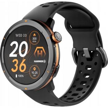 Smartwatch Hammer Watch 2 Lite Negra - Resistente al Agua, Pantalla AMOLED de 1.43, Bluetooth y Monitoreo de Frecuencia Cardíaca