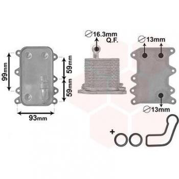 Radiador de aceite para transmisión automática VAN WEZEL 06003560