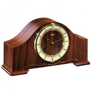 Reloj de Mesa Hermle 21142-070340, Fabricado en Madera, Color Marrón, Dimensiones 18cm x 33cm x 10cm