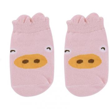 samber algodón dibujos animados tridimensionales animal Party Impresión Niños Calcetines Calcetines de bebé Anti – Skid Calcetines rosa rosa Talla:S