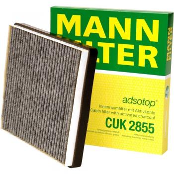 Original MANN-FILTER Filtro de habitáculo CUK 2855 – Filtro de habitáculo con carbón activo – para automóviles