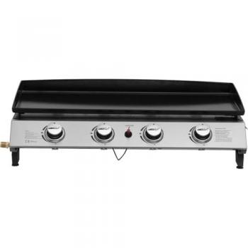 Plancha de gas 4 quemadores Jolly - 10 Kw - Gris