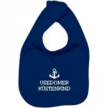 Babero - Used Omer Costa infantil - Ancla Usedom Barco ancla Costa Maritim azul marino talla única