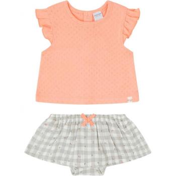 Conjunto de bebé niña de camiseta con manga volante y falda/culot