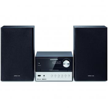Grundig CMS 1000 BT Micro set 30W Negro, Plata sistema de audio para el hogar - Microcadena