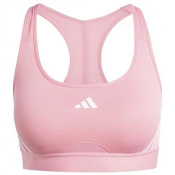 Sujetador Deportivo adidas Powerimpact Train Medium-Support 3 Rayas Rosa para Mujeres