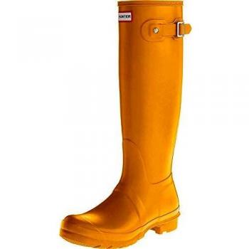 Hunter Original Tall Yellow Rain Boots for Women, Size UK 3