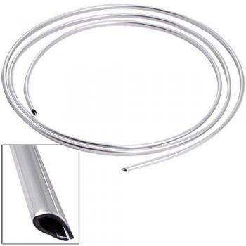 SODIAL(R) EMBELLECEDOR DE CROMO 6mm PARA INTERIOR EXTERIOR COCHE
