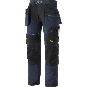 Pantalón de trabajo Snickers Flexiwork 6902-9504 azul marino talla 54 con holstertaschen