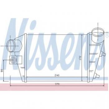 Intercooler Turbo Nissens 96698 de alto rendimiento