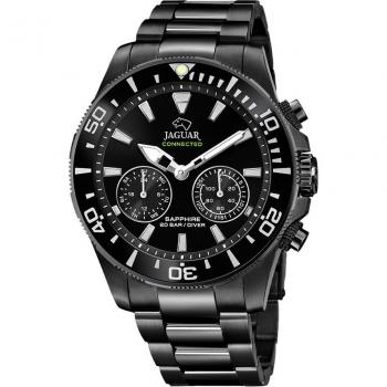 Reloj Jaguar J929/1 Connected para Hombre, Caja de Acero Inoxidable 316L, Esfera Negra