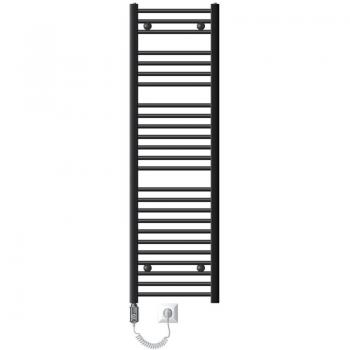Radiador Eléctrico para Baño LuxeBath Sahara 400 x 1500 mm Antracita Recto con Resistencia de 1200W y Conexión Lateral