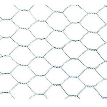 Malla Metálica Hexagonal Galvanizada 25mm - 0,8mm / 1x50 m