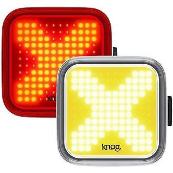 Knog Blinder Twinpack X - Kit de iluminación Delantera y Trasera para Adulto, Unisex, Negro, Talla única