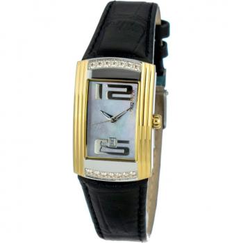 Chronotech Women's Analog Quartz Watch CT7017L-01S (Ø 25mm) with Leather Strap