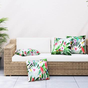 Almohadas Decorativas Multicolor 4 Piezas Tela 50x50 cm