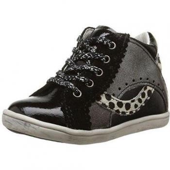 Babybotte Faya - Calzado de primeros pasos para bebé-niñas, color negro