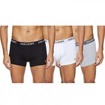 Lyle & Scott Men's Barclay 3-Pack Cotton Boxer Briefs - Multicolour, Size Small