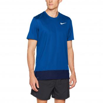 Nike M Nk Brthe Rapid Ss Camiseta, Hombre, Azul