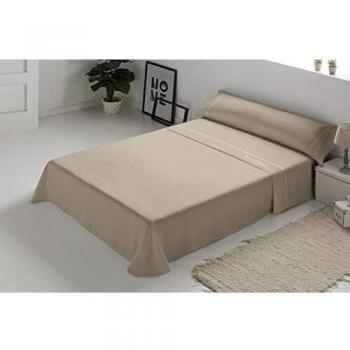 Pierre Cardin - Juego de sábanas Arcadia 100% Algodón - Cama 105 - Color Tierra