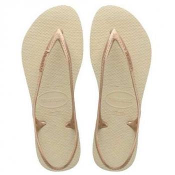 Havaianas Sunny II Gold Flip Flops