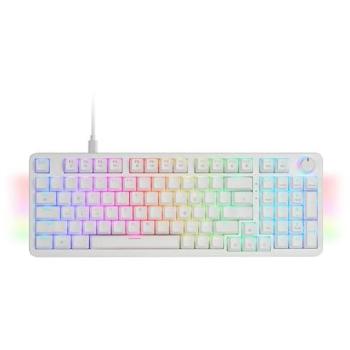 Teclado Mecánico Gaming MKPRO Mars, RGB Chroma, Switches Hot-Swap Silenciosos, Antighosting, Rueda de Control, Software Avanzado, Multiplataforma, Idiomas Español/Francés