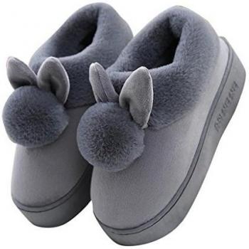 ALUK-Zapatillas interiores gruesas de invierno de las señoras, zapatillas de interior