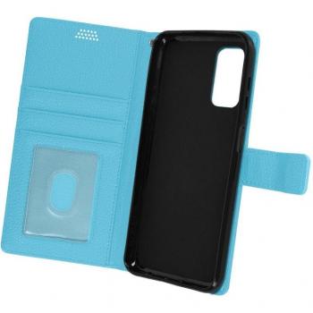 Funda Samsung Galaxy A13 con Solapa, Tarjetero, Soporte de Vídeo y Color Azul