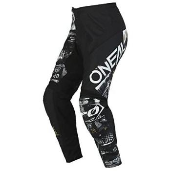 O'Neal Pantalones de Cross ELEMENT ATTACK V.23 Negro-Blanco - Pantalones de motocross, color negro y blanco, modelo Element Attack V.23, talla 32