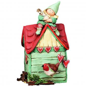 Gnomys Diaries Hucha Hada de la Fortuna, Pasta de Piedra, Multicolor, 12.50x10x18 cm