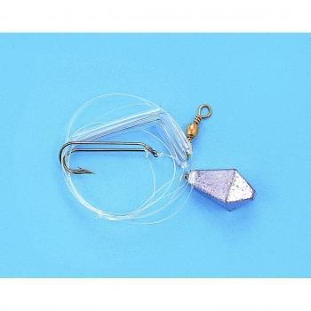 Zebco Flounder Rig 2 unidades, 1 INC. Peso de plomo, 1 sin plomo