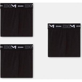 DIM Cotton Stretch Boxer Pack of 3 - Men's Black Boxers