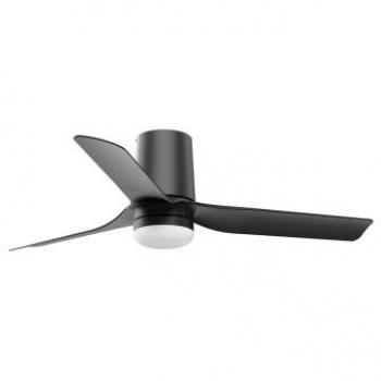 Ventilador de techo LED Faro Barcelona 33834-1TW Mini Punt Tub negro Ø900mm CCT