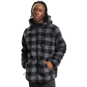 Brandit Teddyfleece Worker Jacket - Black/Grey - 6XL for Men