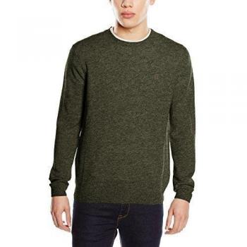 Pedro Del Hierro, Caja Gg12. 100% Geelong - Jersey cuello caja de lana para hombre, color dark green, talla XL
