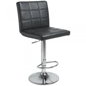 Adec - Taburete Simil Piel Blanco, Para Barra de Cocina o Bar, Taburete Regulable, modelo Pub, medidas: 41 cm