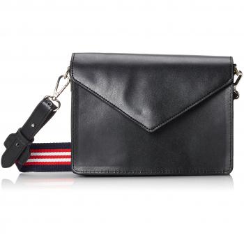 PIECES 17089440 - Bolso de hombro de Poliuretano Mujer, color Negro, talla 9x16x21 cm