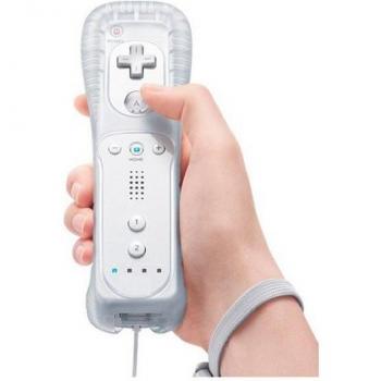 Mando a distancia blanco con sensor de movimiento + Combo Nunchuk con cable para consola Nintendo Wii