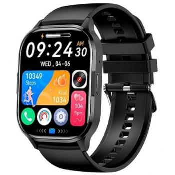 Smartwatch Cool Delta AMOLED Negro (Llamadas, Salud, Deporte, Silicona)
