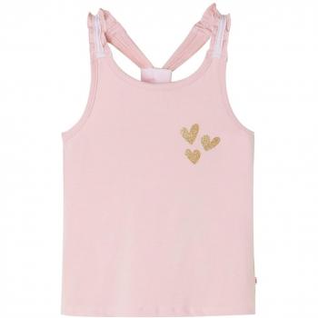 Camiseta de tirantes infantil rosa claro 104