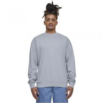 Urban Classics Men's Light Terry Crew Sweatshirt - Light Grey - S to 4XL